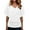 White, variant on MIXUE Boho Tops For Women Summer Solid Color V Neck Short Sleeve Casual Pullover Shirts For Women Tee Shirts Sportswear,Gray,XXL