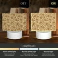 thumbnail image 3 of Kdxio Brown Flowers Rectangular Acrylic Night Light Acrylic Sleep Night Light Friend Gifts for Birthday Gifts for Women Teens Boys Girls, 3 of 9