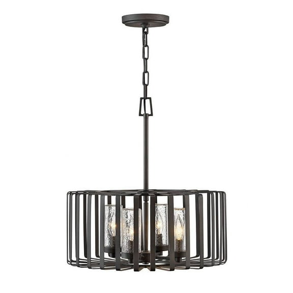 4 Light Outdoor Medium Chandelier in Transitional Style 20 inches Wide By 21 inches High-Led Lamping Type Bailey Street Home 81-Bel-4528763