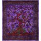 thumbnail image 3 of (Doble, 78,7 x 59 pulgadas) Tapiz de árbol de la vida púrpura, tapices psicodélicos, colcha de algodón indio, plato de picnic doble, decoración de pared, arte de pared de techo, 3 of 5