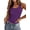 Deep Purple, variant on Women's Double Lined Square Neck Tank Top Sleeveless Basic Crop Tops Trendy Y2K Going Out Tops