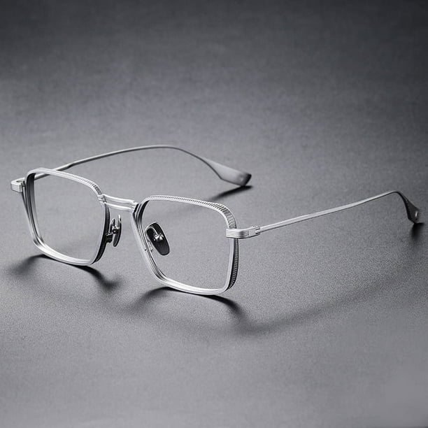 Gafas anti luz azul para hombre, gafas de miopía cuadradas retro de cara grande, gafas anti luz azul para presbicia