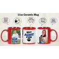 thumbnail image 3 of Printtoo Photo Collage Personnalisé Café Mug Meilleure Tante de Tous les Temps Image Personnalisée Tasse en Céramique Lavable au Lave-Vaisselle et au Micro-Ondes - 11 Oz - Rouge, 3 of 6