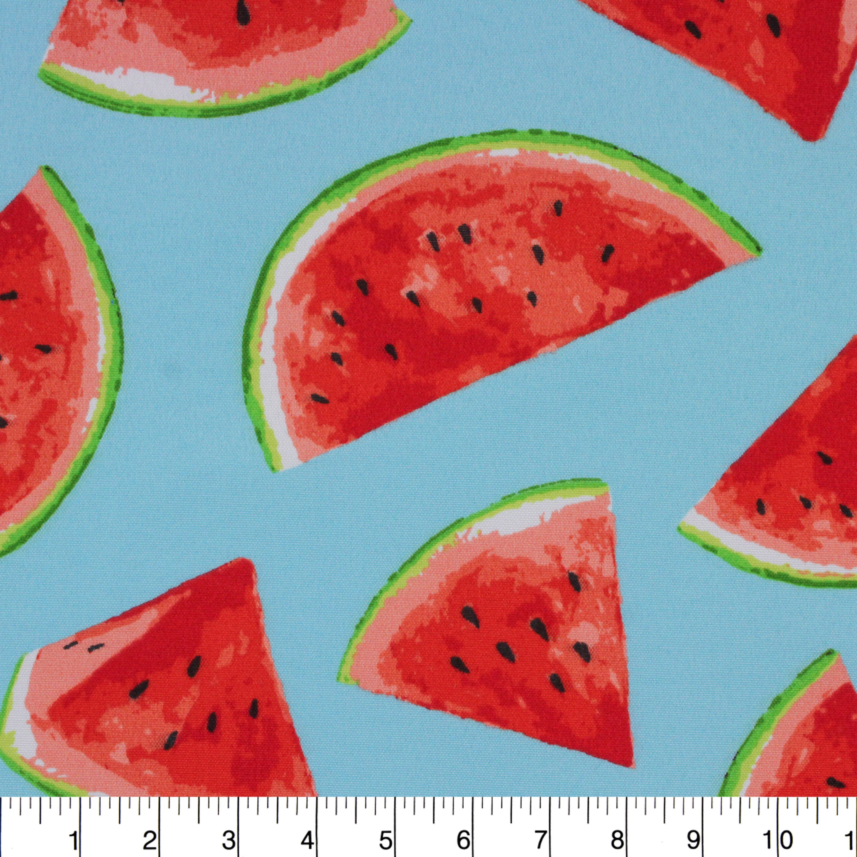 Berkshire Home 100% Polyester 54" Indoor/Outdoor Watermelon Aqua Fabric, by the Yard