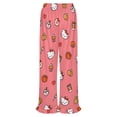 thumbnail image 5 of Hello Kitty Women Pajama Pants Comfy Pj Bottoms Soft Printed Lounge Pant with Pockets, 5 of 7