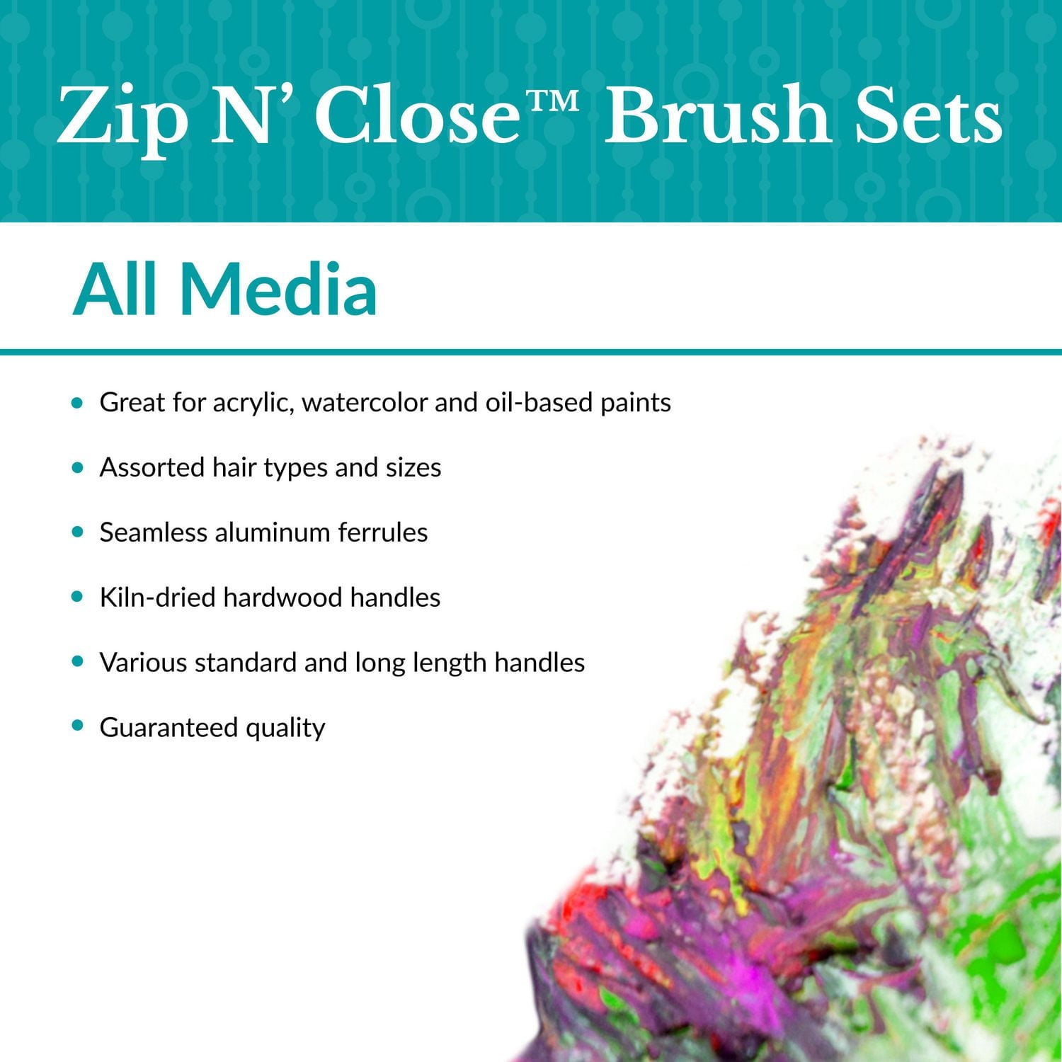 Royal & Langnickel - 10pc Gold Taklon Detail Variety Paint Brushes, 10pc Gld Tak Variety Brush Set