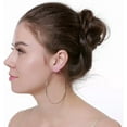 thumbnail image 2 of 90mm(3.5'') Large Circle Endless Hoop Earrings Hypoallergenic Extra Big Round Huggie Hoops Earring Minimalist Hooped Christmas Jewelry Gifts for Women, 2 of 11