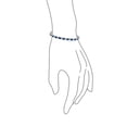 thumbnail image 2 of Bling Jewelry Womens Blue Sapphire CZ Tennis Bracelet 12 CT Royal Blue White CZ Bracelet 7.5 Inch, 2 of 4