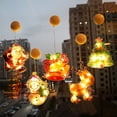thumbnail image 3 of Luces de decoración navideña LED anciano muñeco de nieve forma de ciervo ventana luces con ventosa luces de Festival, 3 of 4