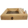 thumbnail image 6 of Wooden Mini Window Screen Bird Feeder - Handcrafted Eastern White Pine Window-Mount Feeder for Casement Windows - Easy Fill, Compact 2.5"H x 10"W x 10"D - Made in Maine, USA, 6 of 9