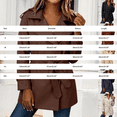 thumbnail image 6 of ManxiVoo Women's Short Trench Coat Belted Casual Lightweight Solid Color Jacket for Spring Fall Outdoor Daily Wear City Style, 6 of 7