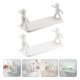 thumbnail image 2 of EeaseMX 2 piezas de almacenamiento de cocina Soporte de almacenamiento Humanoid Guardrail Montado en pared Estante de baño, 2 of 7