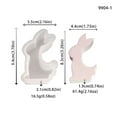 thumbnail image 1 of JJKBVCLO Easter Rabbit Back Easter Egg Chocolate Decorative Ornament Silicone Mould DIY Gypsum Cement Mould, 1 of 5