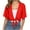 Red, variant on FAIWAD Lightweight Cardigans for Women Short Sleeve Chiffon Open Front Cardigan Summer Cropped Cardigan