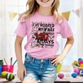 thumbnail image 2 of Mode Décontractée Imprimé Col Rond Manches Courtes T-Shirt Haut T-Shirts pour Enfants Manches Longues T-Shirt Arc-en-Ciel pour Tout-Petits T-Shirts Graphiques pour Tout-Petits, 2 of 4
