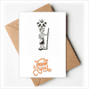 egypt horus panda hat Thank You Cards Envelopes Blank Note