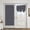 Gray, variant on Thermal Insulated Door Curtains French Door Privacy Blinds Blackout Tie Up Shades Sticker Room Darkening Curtains for Glass Door Window, 26x40-Inch, Blue, 1 Panel