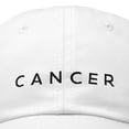 thumbnail image 2 of DALIX Zodiac Sign Cancer Hat Women's Embroidered Horoscope Baseball Cap in White, 2 of 6