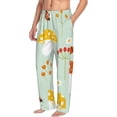 thumbnail image 2 of Daiia Mushroom Bee Men's Sleep Pant with Pockets and Drawstring,Pajama Pants-Small, 2 of 9