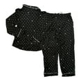 thumbnail image 4 of DKNY Women's Notch Collar 2-Piece Long Sleeve & Pant Pajama Set (Black, XXL), 4 of 4