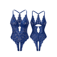 thumbnail image 5 of Lingerie for Women Deep V Teddy Bodysuit Hollow Out Floral Lace One Piece Lingeries, 5 of 5