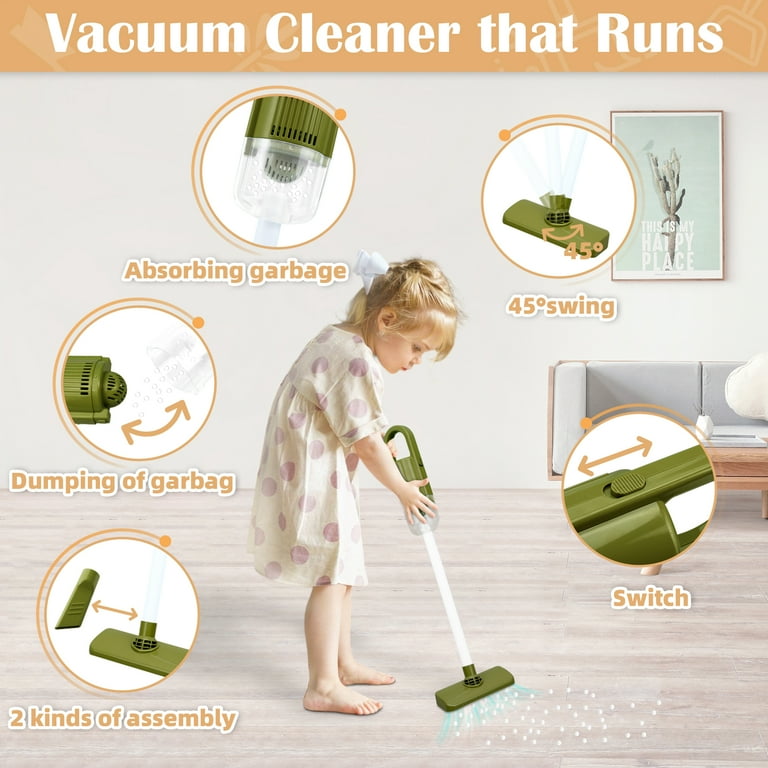 Kids Stretchable Floor Cleaning Tools Mop Broom Dustpan Play-house Toys  Gift Baby Mini Sweeping House Cleaning Toys