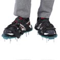 thumbnail image 1 of 1 paire de sandales aératrices de pelouse, chaussures à crampons robustes avec boucle, outil de jardinage (4 sangles), 1 of 4
