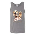 thumbnail image 2 of If It's Not a Golden Retriever It's Just a Dog Gift | Mens Dog Lover Graphic Tank Top, Heather Grey, 2XL, 2 of 3