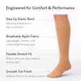 thumbnail image 2 of Diamond Star Women's Knee High Socks Trouser Socks, Stretchy Soft Thin Material (Beige - 6 Pairs, Socks Size 9-11, Fit Women's Shoe Size 4-10.5), 2 of 6