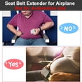 thumbnail image 5 of RIONIMA Air Travel Seat Belt Extender Strap for Comfort,Adjustable 7-32"Seat Belt Extension for Flights,Black(Not for Automotive Use), 5 of 8