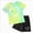T68-Mint Green, variant on 11-12 Years Teen Baby Girl Fall Winter Tie Dye Set Cap Sleeve T Shirt And Elastic Waist Shorts 2 Piece Clothing Sets Girls Green Tracksuit