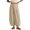 05#Khaki, variant on Women's Casual Loose Lantern Harem Pants Elastic Waist Baggy Wide Leg Trousers with Cuffed Ankles for Summer Wear