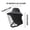 Black, variant on GFHFHITJ Mosquito Net Head Sun Hat, Breathable Mesh Head Net Bee Hat for Gardening Camping Fishing Outdoor Work