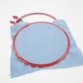 thumbnail image 3 of 22cm Embroidery Hoop Circle Stitch Sp Tension Adults Beginners Needlework Crafts Display Tool Supplies Handy Sewing Favor red, 3 of 10