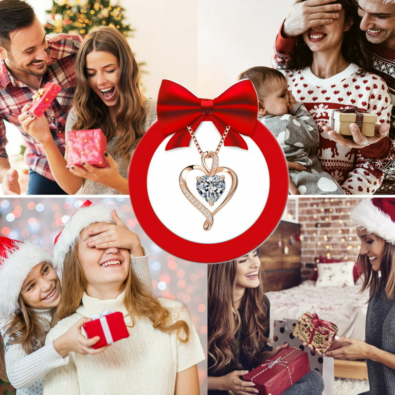 Wife Valentines Day Gift For Girlfriend Heart Jewelry - Jolly Family Gifts