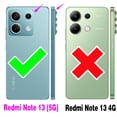 thumbnail image 6 of Asuwish Compatible with Xiaomi Redmi Note 13 5G Wallet Phone Case and Tempered Glass Screen Protector Flip Credit Card Holder Stand Mandala Flower Cell Cover for Note13 135G Women Men Gray, 6 of 9