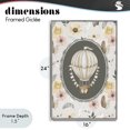 thumbnail image 4 of Stupell Industries Cottage Sunnyside Balloon over Florals Gray Framed Giclee Art, 16 x 24, by Ink Drop Loft, 4 of 8