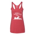 thumbnail image 2 of Missed Your Call Fishing Line Joke Fishing Tri-Blend Racerback Tank Top, Vintage Red, X-Large, 2 of 3