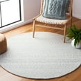thumbnail image 2 of SAFAVIEH Micro-Loop Daithi Geometric Aztec Wool Area Rug, Aqua/Ivory, 5' x 8', 2 of 10