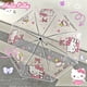 thumbnail image 2 of Hello Kitty Kuromi-paraguas de lluvia Manual transparente para mujeres y niñas, resistente al viento, plegable, para viajes al aire libre, 2 of 4