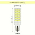 thumbnail image 2 of YOPTOP 10w-6000K Daylight White E12 LED Corn Bulb  AC 110V-220V  Non-Dimmable  5/8pcs,White Light,5pcs, 2 of 6