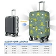 thumbnail image 6 of Easygdp Cute Yoga Frogs Print Elastic and Washable Suitcase Protective Cover with Hidden Zipper Fits 18-32 inch Luggage -Small, 6 of 9