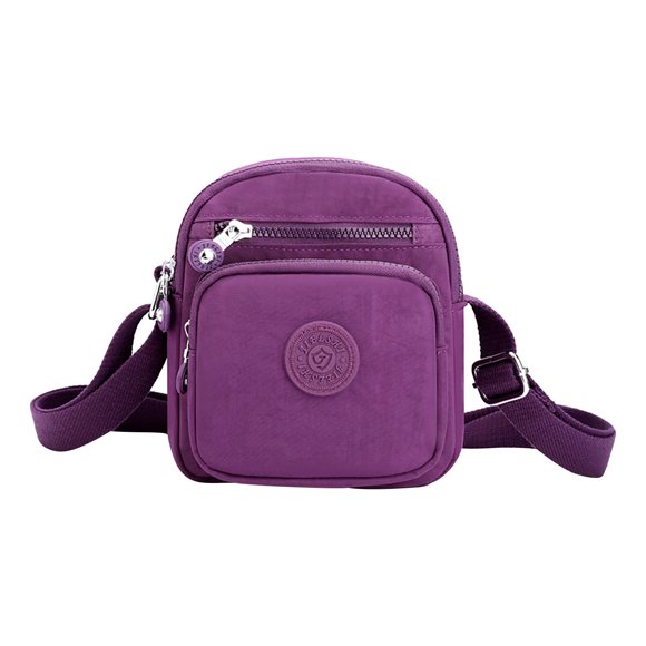 Bolso de Hombro Tipo Bandolera Xihbxyly de Nailon Gran Capacidad y Bolso de Nailon Multicompartimento