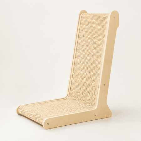 105° Sisal Cat Scratcher Scratch Pad For Indoor Cats L Shape Kittend Sturdy Floor Mounted
