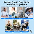 thumbnail image 5 of Double-thick Gel Seat Cushion For Long Sitting  - Office Chair Car & Truck Patio Chairs Egg Pad, 5 of 9