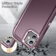 thumbnail image 4 of JTCASES for iPhone 11 Case, Shockproof Anti-drop PC Frame Anti-slip Strip Silicone Back Shell Rugged Anti-scratch for iPhone 11 (6.1" 2019) - Purple, 4 of 8