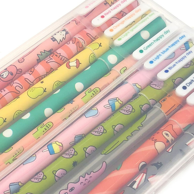 Wrapables Gel Pens School Office Supplies, Funny Characters, 12 Pieces -  Fry's Food Stores