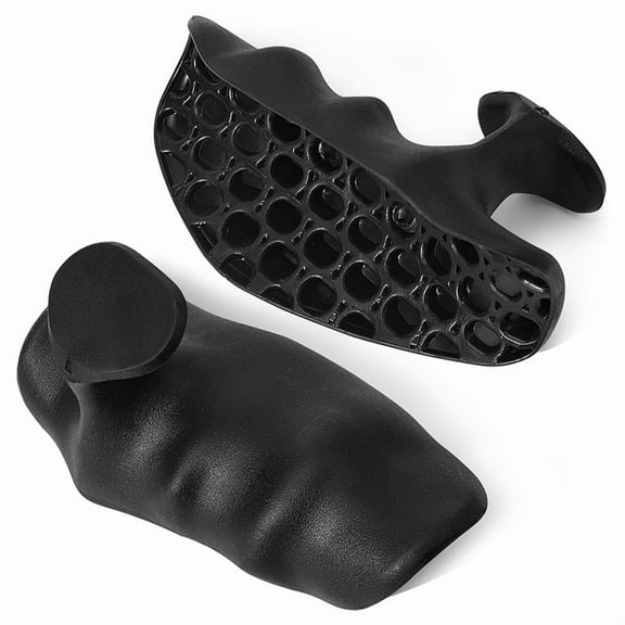 Original Weight Lifting Grips for Men Women Deadlifts, Rows, Ergonomics Workout Rubber Gym Grips Pads,2 * Gym Grips Pads,Black