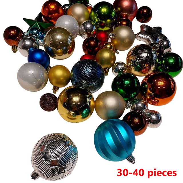 Christmas Gifts Red And White Shaped Christmas Ball Set (88pcs), With Storage Box, Snowflake, Christmas Shoes, Christmas Tree Top Christmas Tree Decoration Set(30-40pcs) Christmas Gifts