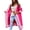 Rose Red, variant on sicmoss Women's Red Color Block Vertical Striped Hooded Cardigan Open Front Oversized Long with Pockets